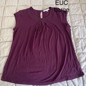 Burgundy Sleeveless Top
